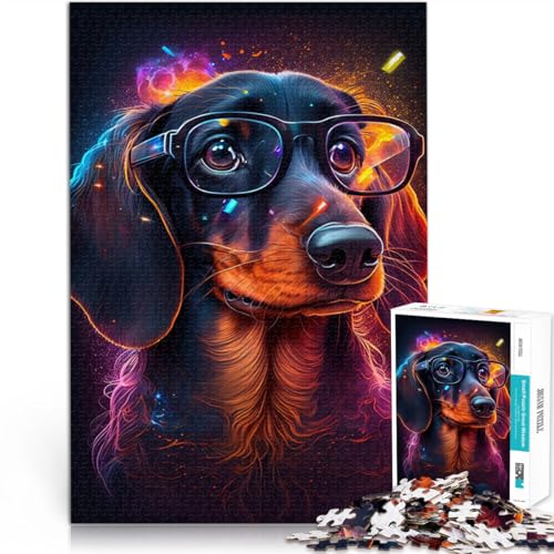 2000-teiliges Puzzle für Erwachsene, Cosmic Chihuahua-Brille, anspruchsvolles Spiel, Puzzles, Analyse und Logik, 27,56 x 39,37 Zoll, für Teenager ab 14 Jahren von SYUNFEI