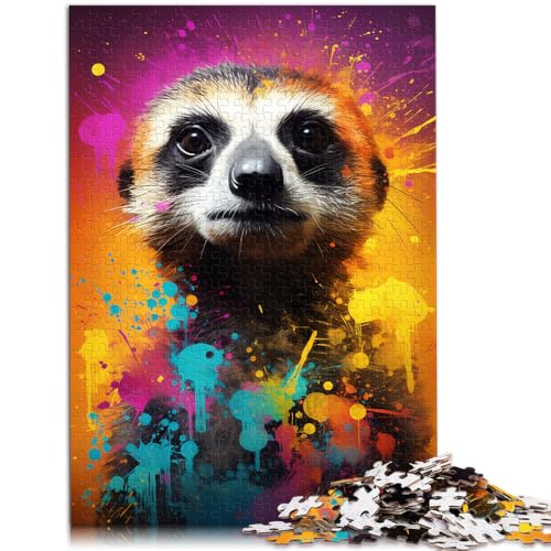 Puzzle für Erwachsene, Erdmännchen, bunt, 1000 Teile Puzzle für Erwachsene und Kinder, 50 x 75 cm, Holzbrettpuzzle, geeignet für Erwachsene, tolle Geschenke für Weihnachten Puzzle für Erwachsene, Erdmännchen, bunt, 1000 Teile Puzzle für Erwachsene und Kinder, 50 x 75 cm, Holzbrettpuzzle, geeignet für Erwachsene, tolle Geschenke für Weihnachten von SYUNFEI