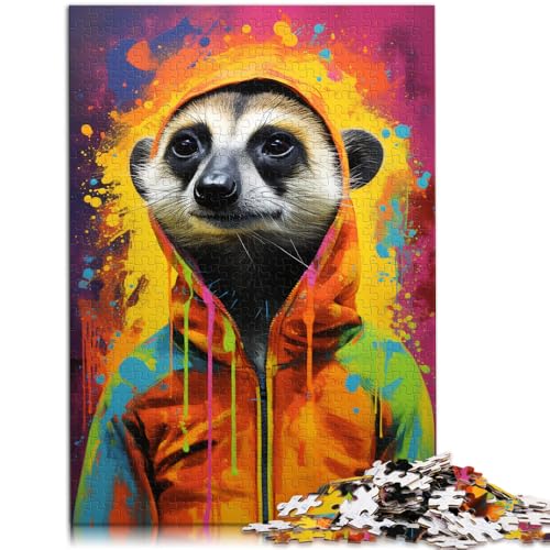 Puzzle 1000 Teile für Erwachsene, Erdmännchen, bunt, lustige Spiele, Wanddekoration, einzigartige Geburtstags, 38x52cm Puzzle 1000 Teile für Erwachsene, Erdmännchen, bunt, lustige Spiele, Wanddekoration, einzigartige Geburtstags, 38x52cm von SYUNFEI