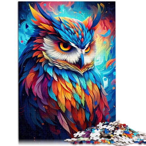 Puzzle für Erwachsene, Eule, 2000-teiliges Puzzle für Erwachsene, 70 x 100 cm, graue Kartenpuzzles für Erwachsene und Kinder ab 14 Jahren, Lernspiel für Erwachsene und Kinder ab 14 Jahren von SYUNFEI