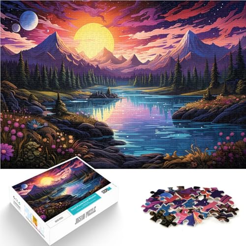 1000-teiliges Puzzle für Erwachsene, Fantasie, wunderschöne Landschaft, Puzzle, Lernspiele, perfekte Dekoration, 50 x 75 cm, geeignet für Teenager ab 14 Jahren von SYUNFEI