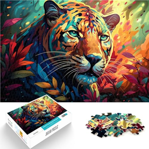 Puzzle für Erwachsene, 1000 Teile, Fantasie-Dschungel-Leopard, Spielzeug, Denkspiel, Stressabbau, Urlaub zu Hause, Zeit totschlagen,38x52cm Puzzle für Erwachsene, 1000 Teile, Fantasie-Dschungel-Leopard, Spielzeug, Denkspiel, Stressabbau, Urlaub zu Hause, Zeit totschlagen,38x52cm von SYUNFEI