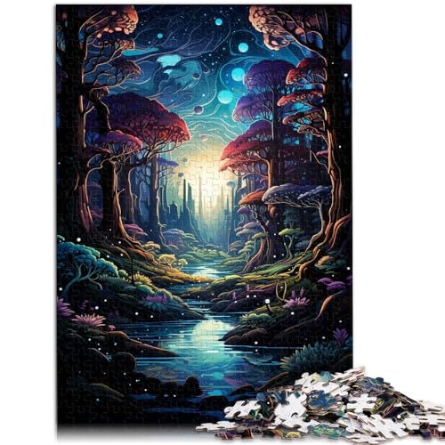 1000-Teile-Puzzle für Erwachsene, Fantasie-Dschungellandschaft, Familienspiel für und herausforderndes Puzzlespiel und Familienspiel,38x52cm, für 14-Jährige 1000-Teile-Puzzle für Erwachsene, Fantasie-Dschungellandschaft, Familienspiel für und herausforderndes Puzzlespiel und Familienspiel,38x52cm, für 14-Jährige von SYUNFEI