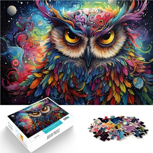 1000-teiliges Puzzle für Erwachsene, Fantasie-Eule, Malen, Lernen, pädagogisches Puzzle, 14,96 x 20,47 Zoll, Weihnachts Geschenke 1000-teiliges Puzzle für Erwachsene, Fantasie-Eule, Malen, Lernen, pädagogisches Puzzle, 14,96 x 20,47 Zoll, Weihnachts Geschenke von SYUNFEI
