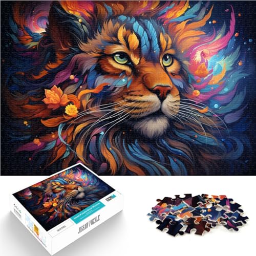 Puzzle mit 1000 Teilen für Erwachsene, Katzen-Denkspiel, jedes Teil ist einzigartig – anspruchsvolles Familienspiel, 50 x 75 cm, für Teenager ab 14 Jahren von SYUNFEI
