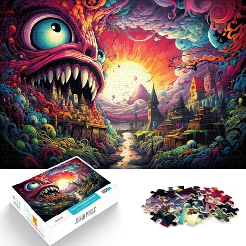 Puzzle 1000 Teile für Erwachsene, Landschaftspuzzle, Mitmachspiel, Weihnachtswunschliste mit Weihnachtsmann,50x75cm, für Teenager ab 14 Jahren von SYUNFEI