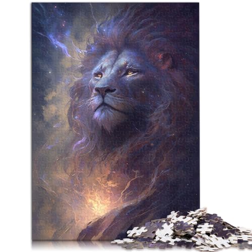 1000-teiliges Puzzle für Erwachsene, kosmischer Löwe, Lernspiel, herausforderndes Spielzeug, tolle Geschenke und Spielzeuge, 50 x 75 cm, für Teenager ab 14 Jahren von SYUNFEI