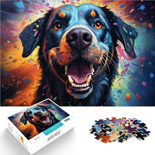 Puzzle für Erwachsene, 2000 Teile, farbenfroher, süßer Fantasiehund, pädagogische Herausforderung, Analyse und Logik, 70 x 100 cm, für Teenager ab 14 Jahren von SYUNFEI