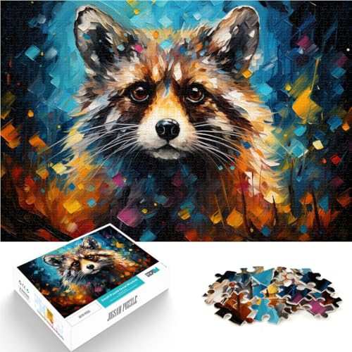 Puzzle für Erwachsene, 1000 Teile, Fantasy-Waschbär, Malen, Lernen, Lernpuzzle, 38x52cm, für Teenager ab 14 Jahren Puzzle für Erwachsene, 1000 Teile, Fantasy-Waschbär, Malen, Lernen, Lernpuzzle, 38x52cm, für Teenager ab 14 Jahren von SYUNFEI