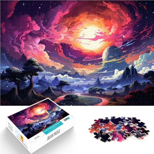 Puzzle 1000 Teile für Erwachsene, Fantasie-japanische Landschaft, Lernspielzeug, 26x38cm, für Jugendliche ab 14 Jahren Puzzle 1000 Teile für Erwachsene, Fantasie-japanische Landschaft, Lernspielzeug, 26x38cm, für Jugendliche ab 14 Jahren von SYUNFEI