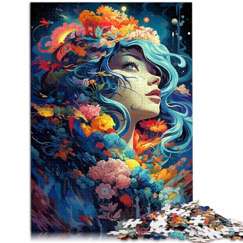 Puzzle 1000 Teile für Erwachsene, farbenfrohe Fantasiegöttin, Lernpuzzle, 38x52cm, für Teenager ab 14 Jahren von SYUNFEI