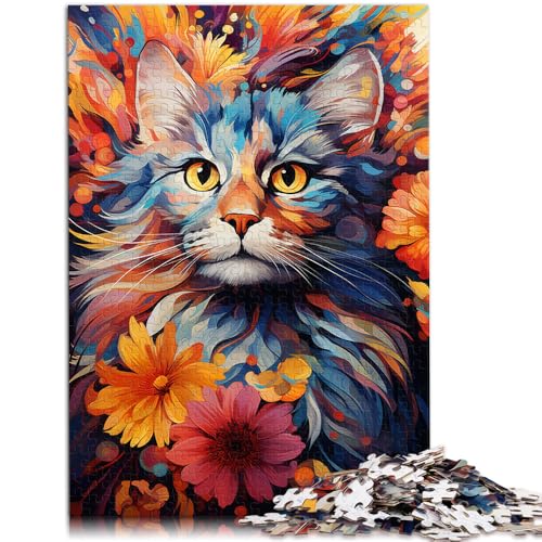 2000-teiliges Puzzle für Erwachsene, Fantasiekatze, Spiele, Spielzeug, Geschenk, 27,56 x 39,37 Zoll, Weihnachtspuzzle, Geschenke für Teenager ab 14 Jahren von SYUNFEI