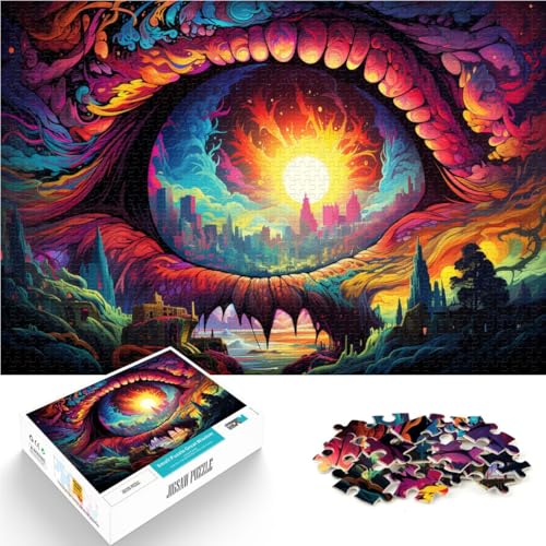 Puzzle für Erwachsene, 1000 Teile, farbenfrohe Fantasielandschaft, Familienaktivitätspuzzle, 50 x 75 cm, für Teenager ab 14 Jahren Puzzle für Erwachsene, 1000 Teile, farbenfrohe Fantasielandschaft, Familienaktivitätspuzzle, 50 x 75 cm, für Teenager ab 14 Jahren von SYUNFEI