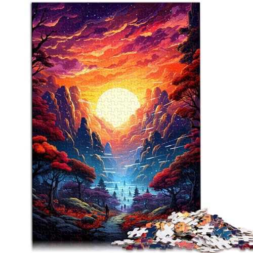 Puzzle für Erwachsene, Fantasielandschaft, 1000-teiliges Puzzle für Erwachsene, 50 x 75 cm, Holzbrettpuzzle für Erwachsene, Familienspielzeug, Denkspiel Puzzle für Erwachsene, Fantasielandschaft, 1000-teiliges Puzzle für Erwachsene, 50 x 75 cm, Holzbrettpuzzle für Erwachsene, Familienspielzeug, Denkspiel von SYUNFEI