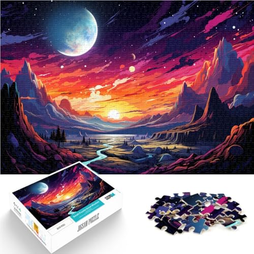 1000-teiliges Puzzle für Erwachsene mit Fantasielandschaft, Spielzeug, Denkspiel, anspruchsvolles Puzzlespiel und Familienspiel, 50 x 75 cm, für 14-Jährige 1000-teiliges Puzzle für Erwachsene mit Fantasielandschaft, Spielzeug, Denkspiel, anspruchsvolles Puzzlespiel und Familienspiel, 50 x 75 cm, für 14-Jährige von SYUNFEI