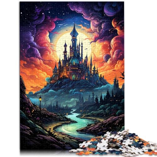 Puzzle für Erwachsene mit 1000 Teilen, Fantasieschloss, Denkspiel, Wanddekoration, einzigartiges Geburtstags, 50 x 75 cm, für 14-Jährige Puzzle für Erwachsene mit 1000 Teilen, Fantasieschloss, Denkspiel, Wanddekoration, einzigartiges Geburtstags, 50 x 75 cm, für 14-Jährige von SYUNFEI