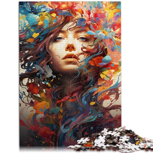 Puzzle für Erwachsene, 1000 Teile, Fantasie-Mädchen, Spielzeug, Denkspiel, Wanddekoration, einzigartige Geburtstags, 14,96 x 20,47 Zoll von SYUNFEI