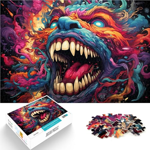 Puzzle für Erwachsene, Fantasy-Monster, 1000 Teile, für Erwachsene und Kinder, 50 x 75 cm, Holzbrettpuzzle, Lernspiel für Erwachsene und Kinder Puzzle für Erwachsene, Fantasy-Monster, 1000 Teile, für Erwachsene und Kinder, 50 x 75 cm, Holzbrettpuzzle, Lernspiel für Erwachsene und Kinder von SYUNFEI