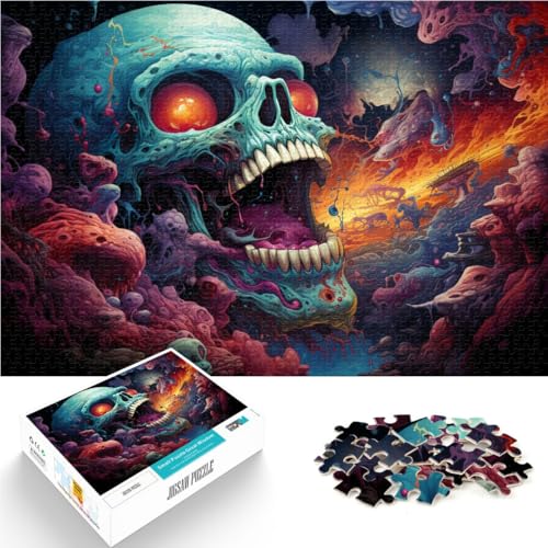 2000-teiliges Puzzle für Erwachsene, Fantasie-Skelett, Lernspiel, Herausforderungsspielzeug, Lernspiel für Geburtstag, Weihnachten, 27,56 x 39,37 Zoll von SYUNFEI