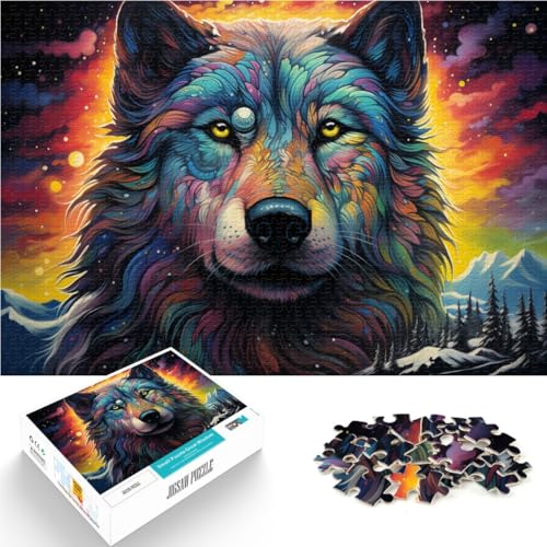 Puzzle für Erwachsene, 1000 Teile, Fantasy-Weltraumwolf, Lernspiele für Zuhause, DIY-Spielzeug, einzigartige Heimdekoration und Geschenke, 10,27 x 14,96 Zoll, für 14-Jährige Puzzle für Erwachsene, 1000 Teile, Fantasy-Weltraumwolf, Lernspiele für Zuhause, DIY-Spielzeug, einzigartige Heimdekoration und Geschenke, 10,27 x 14,96 Zoll, für 14-Jährige von SYUNFEI