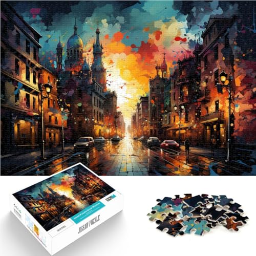 1000-teiliges Puzzle für Erwachsene, Barcelona, Lernspiele, Heimdekorationspuzzle, stärkt die Liebe zwischen Paaren, 50 x 75 cm von SYUNFEI