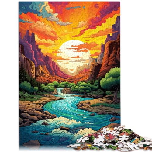 1000-teiliges Puzzle für Erwachsene, „Die Farben des Colorado River“, praktisches Spiel, tolles Geschenk für Spiele, 19,7 x 29,5 Zoll, 1000-teiliges Puzzle für Erwachsene, „Die Farben des Colorado River“, praktisches Spiel, tolles Geschenk für Spiele, 19,7 x 29,5 Zoll, von SYUNFEI