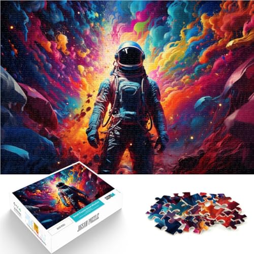 Puzzle mit 1000 Teilen für Erwachsene, farbiges Astronauten-Denkspiel, anspruchsvoll, Aber unterhaltsam und humorvoll,50x75cm, für 14-Jährige Puzzle mit 1000 Teilen für Erwachsene, farbiges Astronauten-Denkspiel, anspruchsvoll, Aber unterhaltsam und humorvoll,50x75cm, für 14-Jährige von SYUNFEI