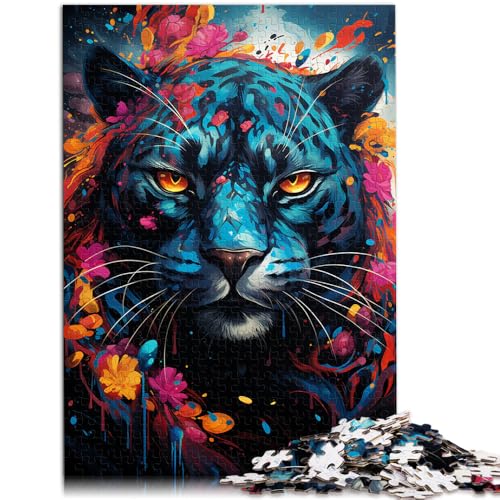 Puzzle für Erwachsene, 2000 Teile, bunter Gepard, Lernspielzeug, Familienspiele, einzigartiges Herausforderungsspiel, 70 x 100 cm, für Teenager ab 14 Jahren von SYUNFEI