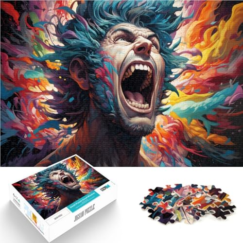 Puzzle für Erwachsene, 1000 Teile, Farbiger Mann, Spielzeug, Denkspiel, Herausforderung für die Gehirnintelligenz, süchtig machendes Spielzeug,38x52cm, für 14-Jährige Puzzle für Erwachsene, 1000 Teile, Farbiger Mann, Spielzeug, Denkspiel, Herausforderung für die Gehirnintelligenz, süchtig machendes Spielzeug,38x52cm, für 14-Jährige von SYUNFEI