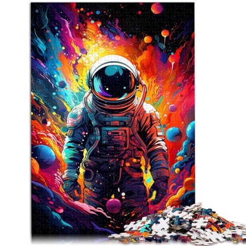 Puzzle 1000 Teile für Erwachsene, Farbiges Weltraum-Astronauten-Spiel, lustige Spiele mit passendem Poster und Quizblatt,38x52cm, für 14-Jährige Puzzle 1000 Teile für Erwachsene, Farbiges Weltraum-Astronauten-Spiel, lustige Spiele mit passendem Poster und Quizblatt,38x52cm, für 14-Jährige von SYUNFEI