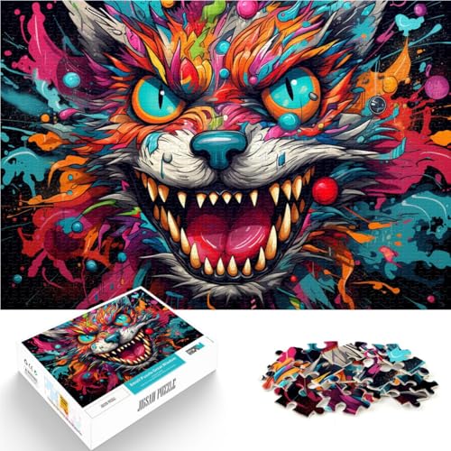 Puzzle für Erwachsene, 1000 Teile, Katze, Heimdekoration, Puzzle-Spielzeug, Herausforderung der Gehirnintelligenz, süchtig machendes Spielzeug, 10,27 x 14,96 Zoll, von SYUNFEI