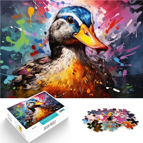 1000-teiliges Puzzle für Erwachsene, Lernpuzzle mit Entenmotiv, zum Ausmalen, geeignet für Paare, 26x38cm, für Jugendliche ab 14 Jahren 1000-teiliges Puzzle für Erwachsene, Lernpuzzle mit Entenmotiv, zum Ausmalen, geeignet für Paare, 26x38cm, für Jugendliche ab 14 Jahren von SYUNFEI