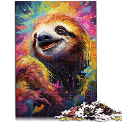 1000-teiliges Puzzle für Erwachsene, Faultier-Puzzle zum Ausmalen, Spiel zum Anfassen, Geschenke für Freunde und Familie, 14,96 x 20,47 Zoll, für 14-Jährige von SYUNFEI