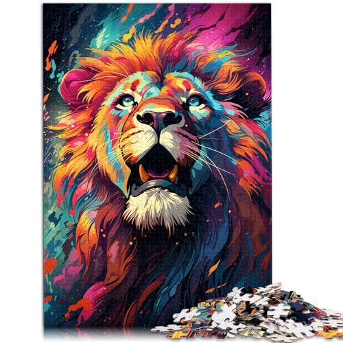 1000-teiliges Puzzle für Erwachsene, Malen, Löwe, Familienspiel ganze Familie,38x52cm, für Teenager ab 14 Jahren 1000-teiliges Puzzle für Erwachsene, Malen, Löwe, Familienspiel ganze Familie,38x52cm, für Teenager ab 14 Jahren von SYUNFEI