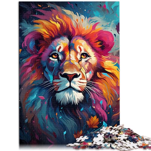 Puzzle für Erwachsene mit 2000 Teilen, Farbmalerei, Löwe, für Familienspaß, Wanddekoration, einzigartige Geburtstags, 27,56 x 39,37 Zoll Puzzle für Erwachsene mit 2000 Teilen, Farbmalerei, Löwe, für Familienspaß, Wanddekoration, einzigartige Geburtstags, 27,56 x 39,37 Zoll von SYUNFEI