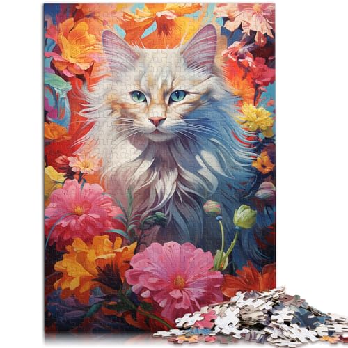Puzzle für Erwachsene, 1000 Teile, Farbmalerei-Kätzchen, anspruchsvolles Spiel, Weihnachtswunschliste mit Weihnachtsmann,38x52cm Puzzle für Erwachsene, 1000 Teile, Farbmalerei-Kätzchen, anspruchsvolles Spiel, Weihnachtswunschliste mit Weihnachtsmann,38x52cm von SYUNFEI