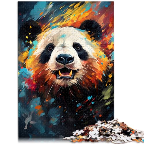 Puzzle für Erwachsene, 2000 Teile, Farbmalerei, Panda, Denkspiel, Lernspiel für Geburtstag, Weihnachten, 27,56 x 39,37 Zoll von SYUNFEI