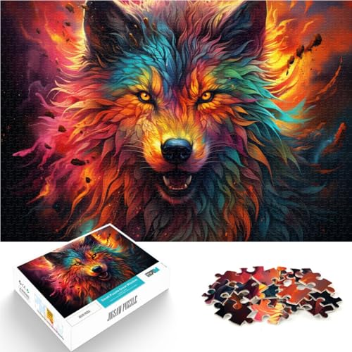 Puzzle mit 1000 Teilen für Erwachsene, Feuerwolf, pädagogische Herausforderung, anspruchsvoll zu vervollständigen, Aber lustig und humorvoll, 26x38cm, für 14-Jährige Puzzle mit 1000 Teilen für Erwachsene, Feuerwolf, pädagogische Herausforderung, anspruchsvoll zu vervollständigen, Aber lustig und humorvoll, 26x38cm, für 14-Jährige von SYUNFEI