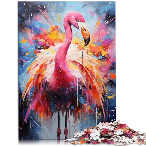 Puzzle für Erwachsene, 1000 Teile, Flamingo-Tierspielzeug, Denkspiel, Lernspiel für Geburtstag, Weihnachten, 26x38cm, für Teenager ab 14 Jahren von SYUNFEI