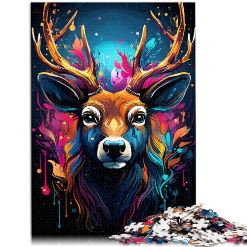 Puzzle mit 2000 Teilen Erwachsene, Hirsch-Denkspiel, jedes Teil ist einzigartig – anspruchsvolles Familienspiel, 70 x 100 cm, geeignet Kinder und Jugendliche ab 14 Jahren von SYUNFEI