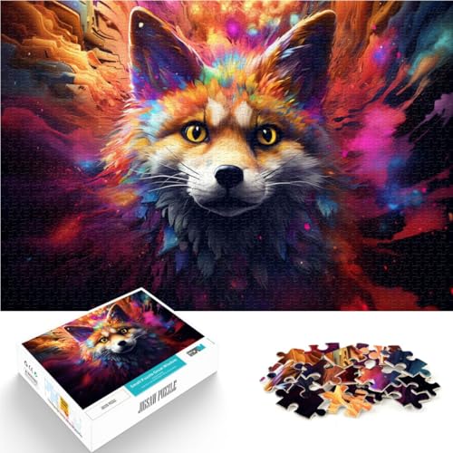 Puzzle für Erwachsene, Fuchs, 1000 Teile, Puzzle, 50 x 75 cm, Holzbrettpuzzle, geeignet für Erwachsene und Kinder über 14 Jahre, als Geschenk für Erwachsene Puzzle für Erwachsene, Fuchs, 1000 Teile, Puzzle, 50 x 75 cm, Holzbrettpuzzle, geeignet für Erwachsene und Kinder über 14 Jahre, als Geschenk für Erwachsene von SYUNFEI