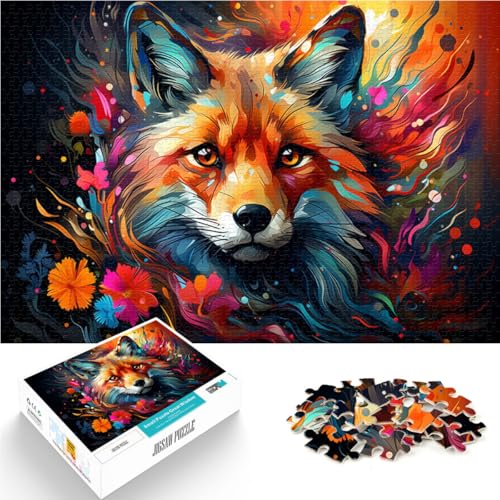 Puzzle für Erwachsene, 1000 Teile, Fuchs, Heimdekoration, Puzzle-Spielzeug, Herausforderung der Gehirnintelligenz, süchtig machendes Spielzeug, 19,7 x 29,5 Zoll, von SYUNFEI