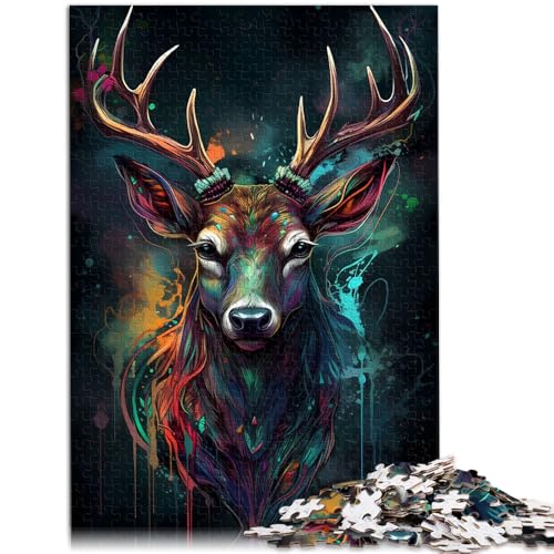 Puzzle für Erwachsene, 1000 Teile, Hirsch, Supernaturalismus, das Puzzle, Geburtstagsgeschenk, Geschenke, Wandkunst, 14,96 x 20,47 Zoll, Puzzle für Erwachsene, 1000 Teile, Hirsch, Supernaturalismus, das Puzzle, Geburtstagsgeschenk, Geschenke, Wandkunst, 14,96 x 20,47 Zoll, von SYUNFEI