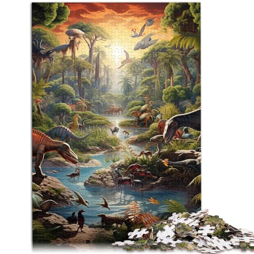 1000-teiliges Puzzle für Erwachsene, Dinosaurierwelt, Lernspiele für Zuhause, DIY-Spielzeug, tolle Geschenke und Spielzeuge, 50 x 75 cm, für Teenager ab 14 Jahren 1000-teiliges Puzzle für Erwachsene, Dinosaurierwelt, Lernspiele für Zuhause, DIY-Spielzeug, tolle Geschenke und Spielzeuge, 50 x 75 cm, für Teenager ab 14 Jahren von SYUNFEI