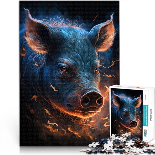 Puzzle für Erwachsene, 1000 Teile, Feuertier, Schwein, Spielzeug, Lernspiele, Stressabbau, tolle Geschenke und Spielzeuge,38x52cm, für 14-Jährige Puzzle für Erwachsene, 1000 Teile, Feuertier, Schwein, Spielzeug, Lernspiele, Stressabbau, tolle Geschenke und Spielzeuge,38x52cm, für 14-Jährige von SYUNFEI