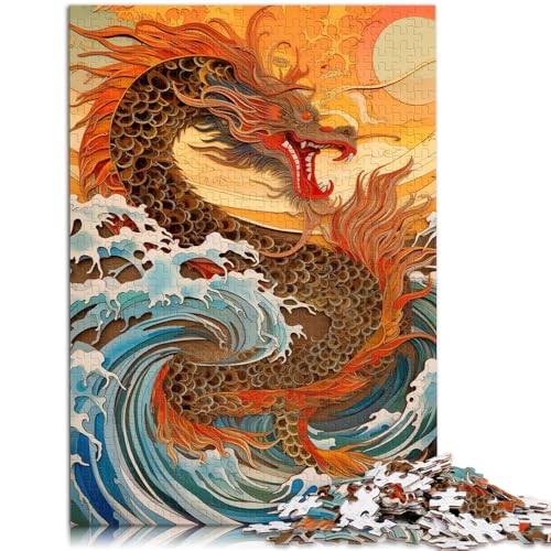 Puzzle für Erwachsene 1000 Teile Drachenwellen Relax Games ganze Familie 19,7 Zoll x 29,5 Zoll Geeignet für und Jugendliche ab 14 Jahren von SYUNFEI