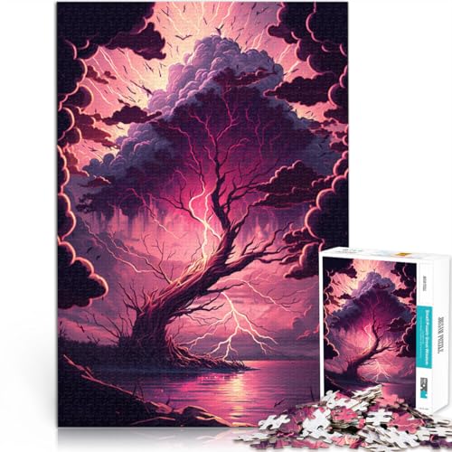 1000-teiliges Puzzle für Erwachsene, Fantasie-Kirschblütenbaum, Lernspiel für Geburtstag, Weihnachten,50x75cm, für Teenager ab 14 Jahren von SYUNFEI