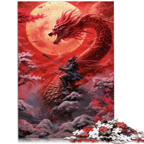 Puzzle für Erwachsene, 1000 Teile, Drache und Sakura, japanische Lernspiele, Heimdekoration, Puzzle, 19,7 x 29,5 Zoll Puzzle für Erwachsene, 1000 Teile, Drache und Sakura, japanische Lernspiele, Heimdekoration, Puzzle, 19,7 x 29,5 Zoll von SYUNFEI