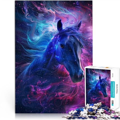 Puzzle für Erwachsene, 1000 Teile, Galaxie-Tier, Nashorn, Familien-Aktivitätspuzzle, 50x75 cm, mit passendem Poster und Quizblatt von SYUNFEI