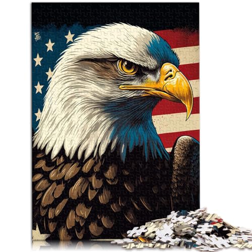 Puzzle für Erwachsene, 1000 Teile, Adler, amerikanische Flagge, Lernspiele für Zuhause, DIY-Spielzeug, lustige Puzzles, 19,7 x 29,5 Zoll, für Teenager ab 14 Jahren Puzzle für Erwachsene, 1000 Teile, Adler, amerikanische Flagge, Lernspiele für Zuhause, DIY-Spielzeug, lustige Puzzles, 19,7 x 29,5 Zoll, für Teenager ab 14 Jahren von SYUNFEI